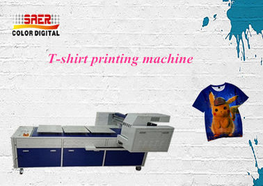 8 สีความเร็วสูงพิมพ์เสื้อทีเครื่องพิมพ์ A3 เครื่องอัตโนมัติ 2065 * 1705 * 1240mm