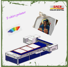 เครื่องการพิมพ์เสื้อยืดอัตโนมัติดำ A3 เครื่องพิมพ์ดิจิตอล 2065 * 1705 * 1240 มม