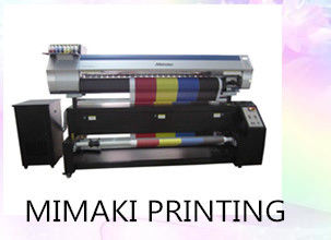 เครื่องพิมพ์สิ่งทอดิจิตอล Mimaki ความกว้างสูงสุด 1600mm วัสดุเชื่อมต่อกับคอมพิวเตอร์