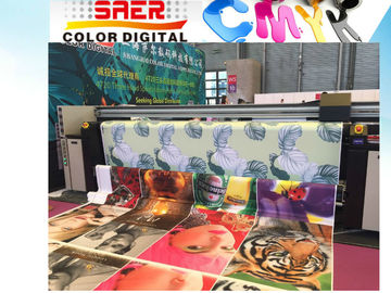 เครื่องทำความร้อนล่วงหน้า 360dpi 6500W Roll To Roll Flag Printer