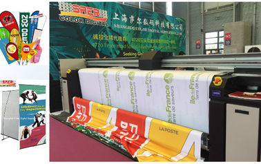 เครื่องพล็อตเตอร์เครื่องพิมพ์ธงดิจิตอลอัตโนมัติ CMYK พร้อม Epson PrintHead