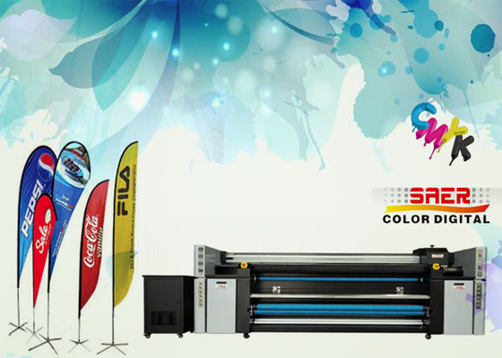 เครื่องพิมพ์สิ่งทอผ้าฝ้ายขนาดใหญ่ CMYK เครื่องพิมพ์สิ่งทอโดยตรง