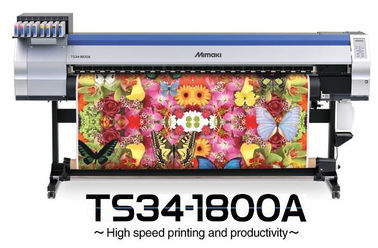 เครื่องพิมพ์สิ่งทอ Mimaki ระเหิดธง 1800 มม. พร้อมฮีตเตอร์สีคู่ CMYK