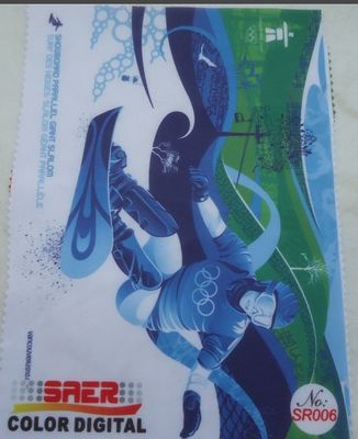 100% โพลีเอสเตอร์ผ้าพิมพ์ดิจิตอลที่จะทำให้ธงขนนกโดยตรง