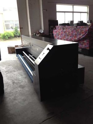 3.2m โดยตรงเครื่องม้วนไปม้วนเครื่องทำความร้อนสิ่งทอแก้ไขเครื่อง