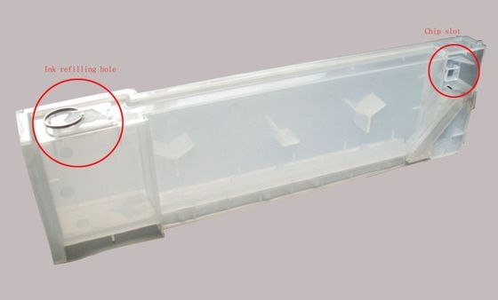 ตลับหมึก Refillalbe ขนาด 440 มล. พร้อมช่องใส่ชิปสำหรับระบบหมึกจำนวนมาก Mimaki, Roland และ mutoh