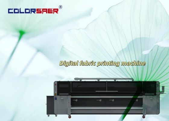 รูปแบบขนาดใหญ่ 3.2m 4 หรือ 8 pcs i3200 หัวพิมพ์ดิจิตอลสิ่งทอเครื่องพิมพ์โดยตรงบนผ้าสิ่งทอเครื่องพิมพ์ระเหิดสำหรับธง