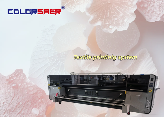 เครื่องพิมพ์ผ้าอัตโนมัติดิจิตอล Inkjet 4pcs KJ4B-QL หัวพิมพ์ น้ําพิมพ์น้ําพิมพ์ระบบพิมพ์ผ้าม้วน 1 ปี การรับประกัน