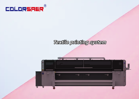 เครื่องพิมพ์ผ้าดิจิทัลขนาดใหญ่ SAER High-End หน้ากว้าง 3.2 เมตร เครื่องพิมพ์สิ่งทอดิจิทัล พร้อมหัวพิมพ์ KJ4B-QL 4 หัว