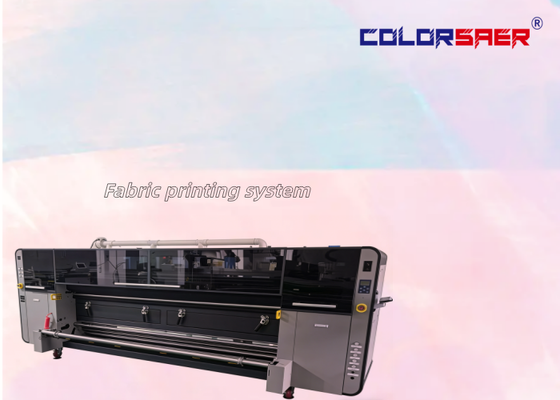อายุการใช้งานยาว SAER CSR3200 เครื่องพรางผ้าดิจิตอล พร้อมหัวพิมพ์ 4 ชิ้น I3200 A1 และความกว้างการพิมพ์ 3200 มม