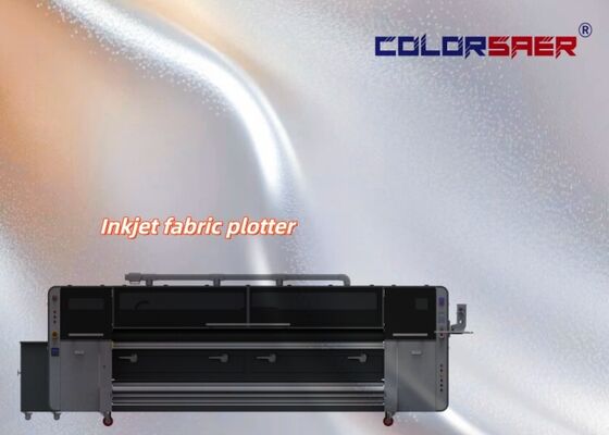 เครื่องพิมพ์ผ้าหลายสี SAER CSR3200 ระบบพิมพ์สิ่งทอขนาดใหญ่สำหรับวัสดุโพลีเอสเตอร์และคอตตอน